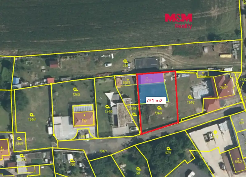 Prodej stavebního pozemku 731 m², Budyně nad Ohří – náhled fotky 1