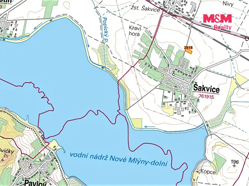 Prodej pole 5315 m², Šakvice – náhled fotky 2