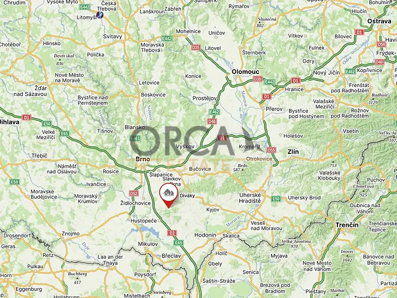 Prodej pole 6238 m², Diváky – náhled fotky 3