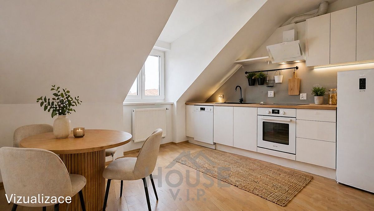 Prodej bytu 2+1 57 m² (Podkrovní)