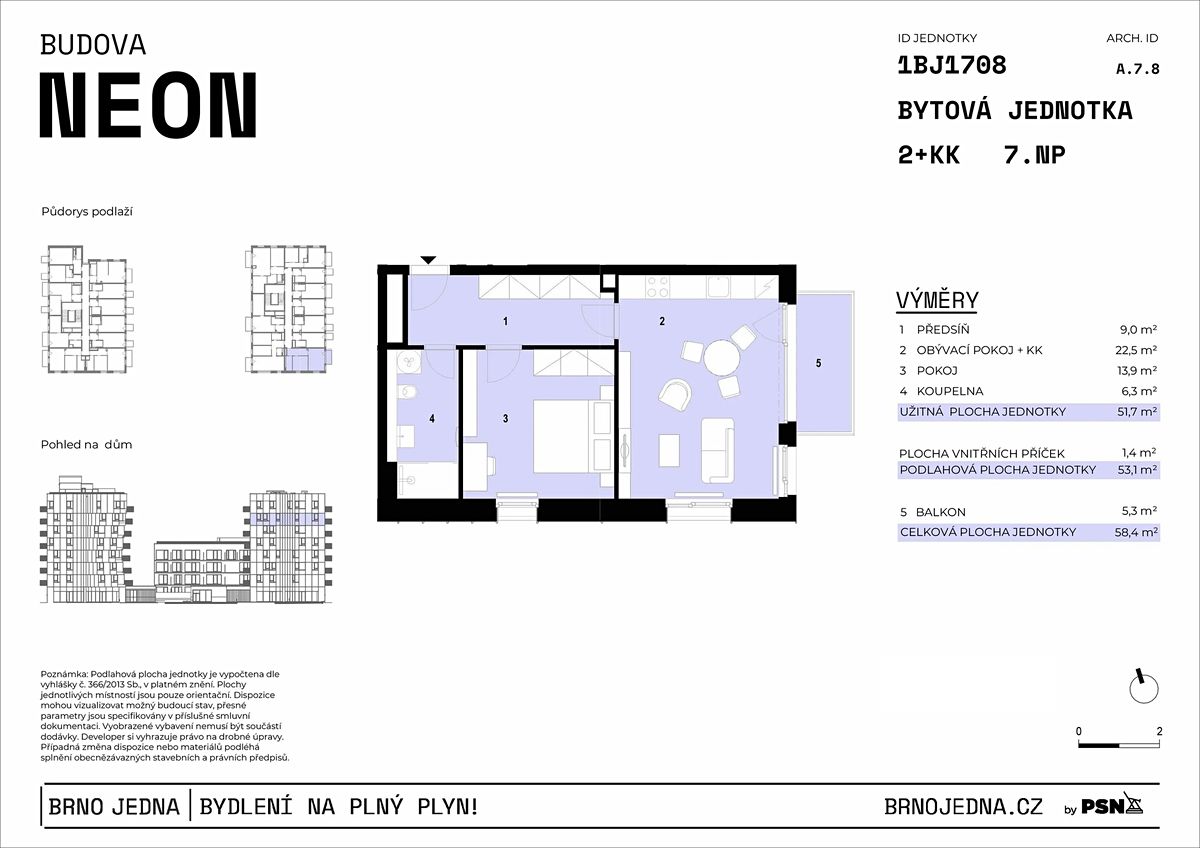 Prodej bytu 2+kk 52 m² – fotografie 2