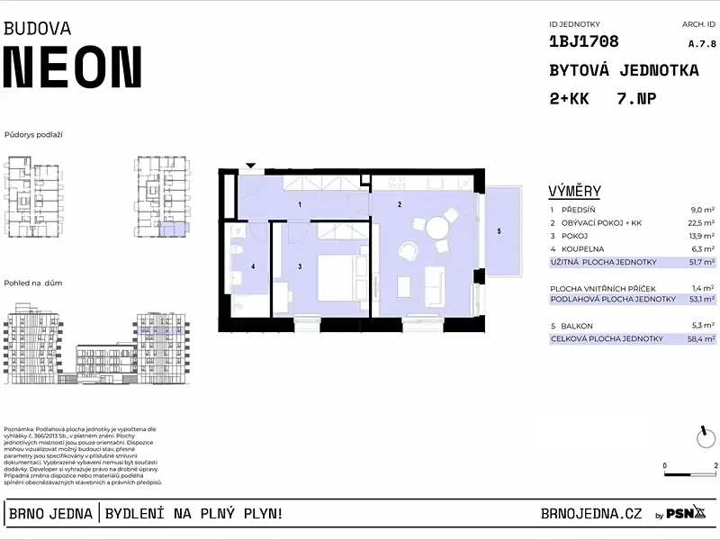 Prodej bytu 2+kk 52 m², Brno – náhled fotky 2