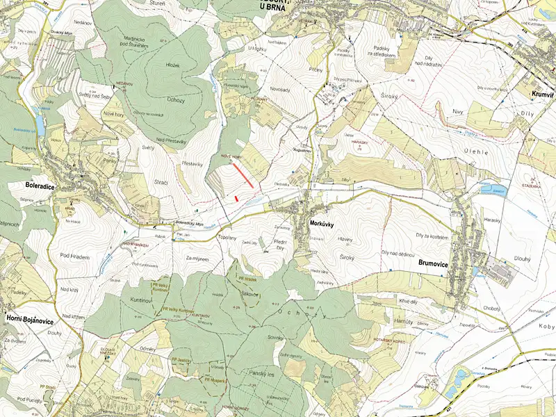 Prodej pole 3845 m², Klobouky u Brna – náhled fotky 2