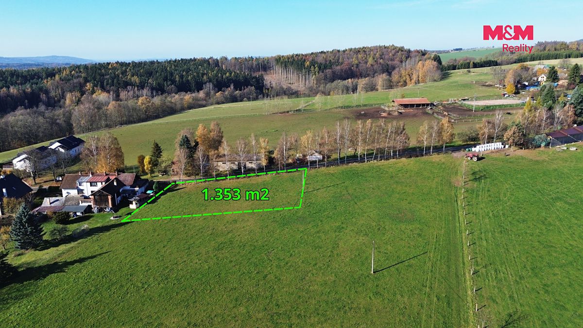 Prodej stavebního pozemku 1353 m² – fotografie 3