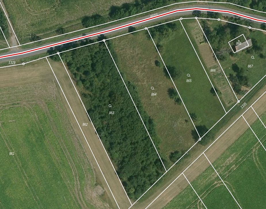 Prodej zahrady 1655 m²