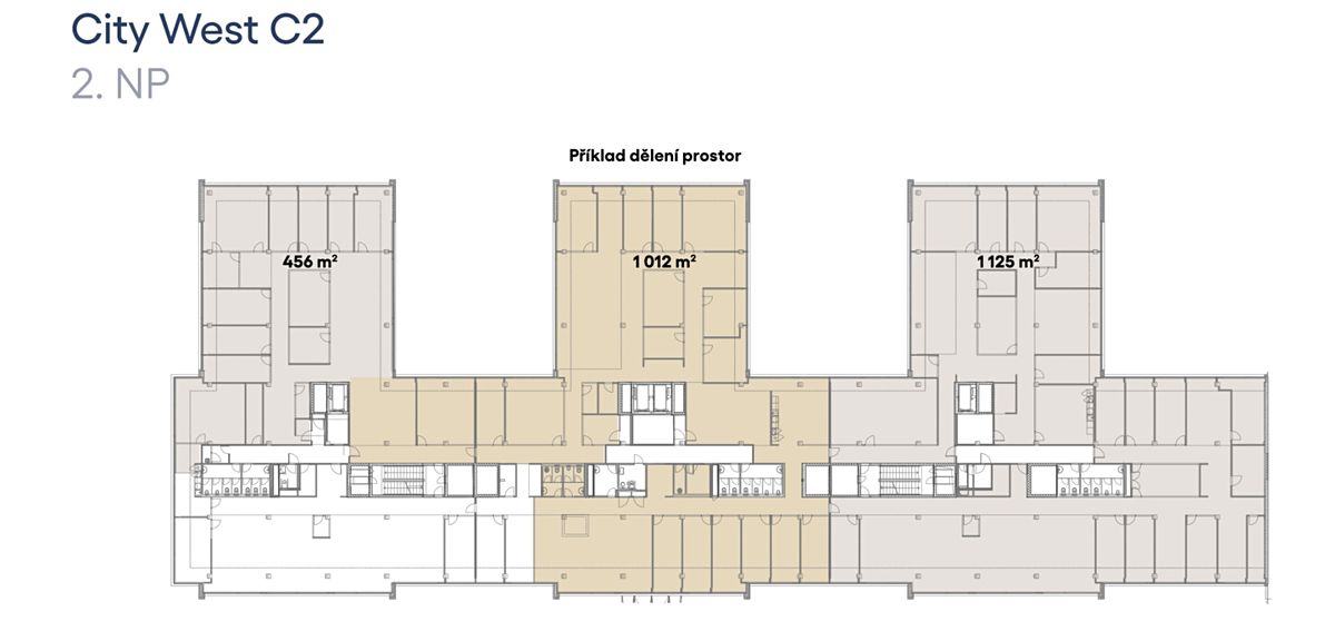 Pronájem kanceláře 456 m² – fotografie 3