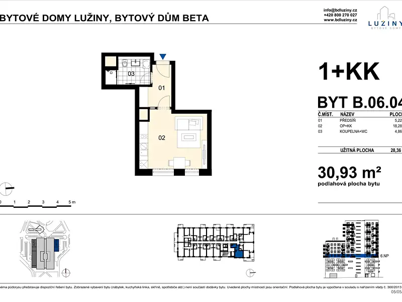 Prodej bytu 1+kk 31 m², Praha – náhled fotky 2