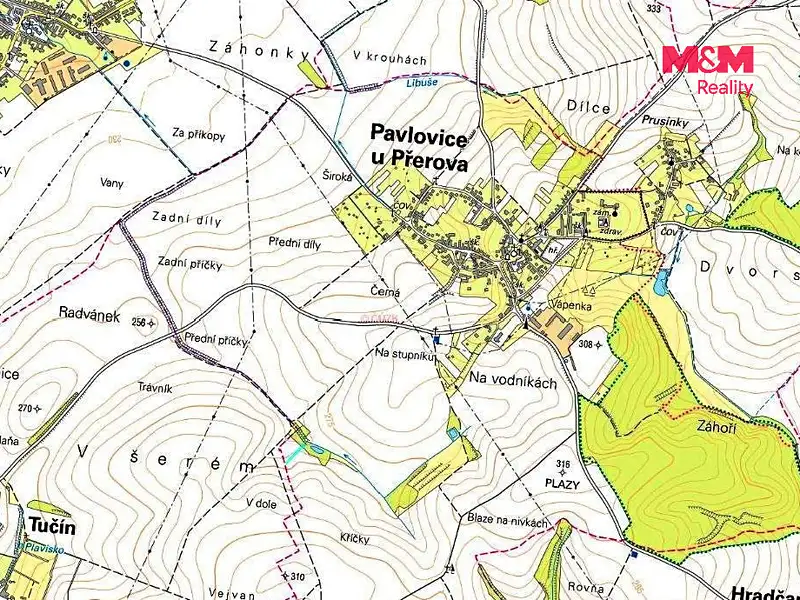 Prodej pole 692 m², Pavlovice u Přerova – náhled fotky 2