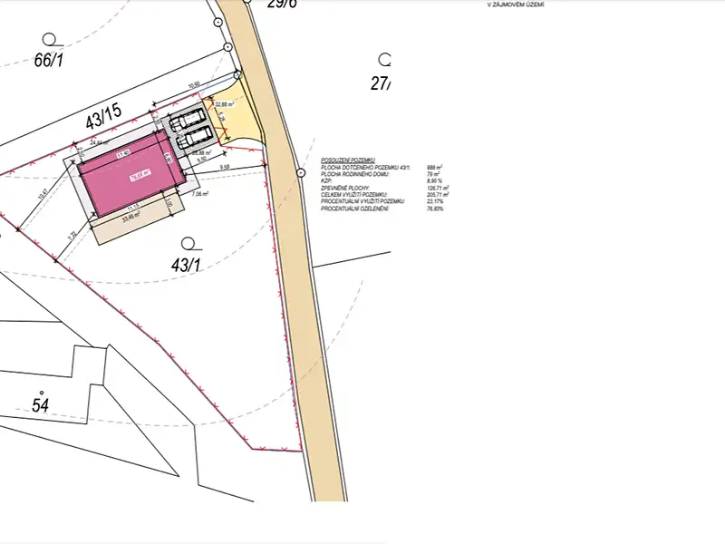 Prodej stavebního pozemku 888 m², Lom – náhled fotky 1