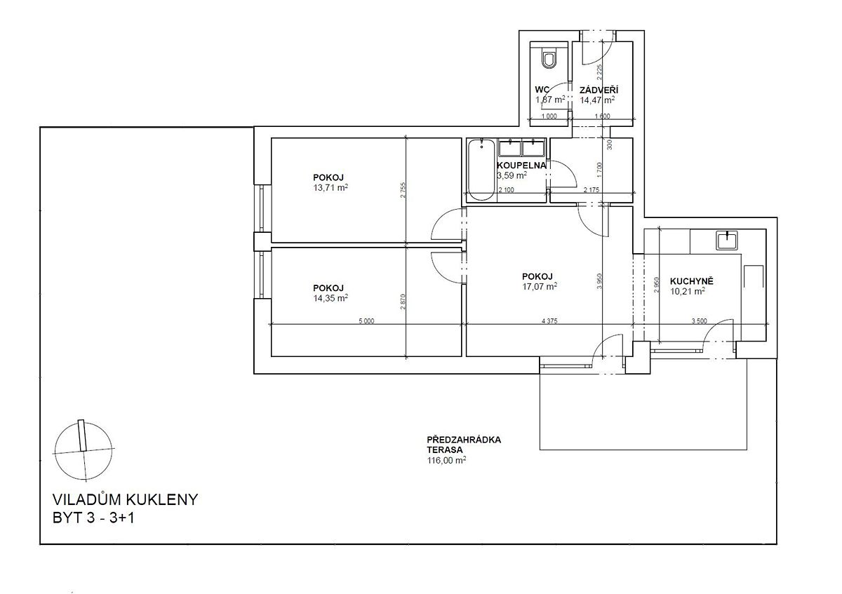Pronájem bytu 3+1 188 m² – fotografie 2