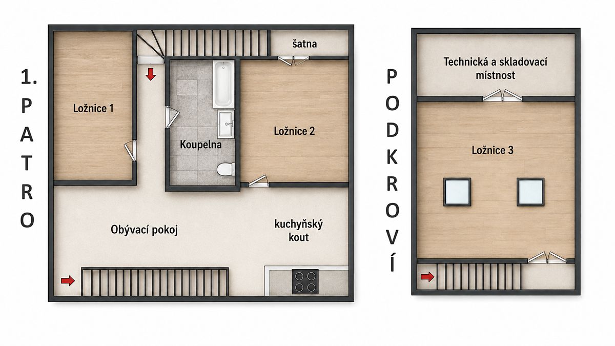 Pronájem bytu 4+kk 140 m² – fotografie 2
