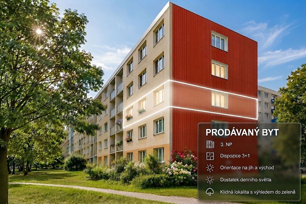 Prodej bytu 4+1 70 m²