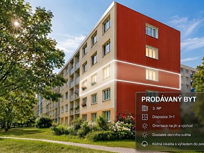 Prodej bytu 3+1 70 m²