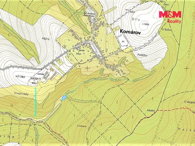 Prodej pozemku 905 m², Komárov – náhled fotky 2
