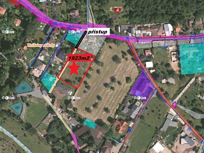 Prodej  stavebního pozemku 1 923 m²