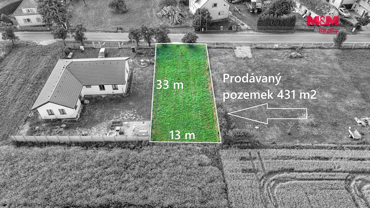 Prodej stavebního pozemku 431 m² – fotografie 3