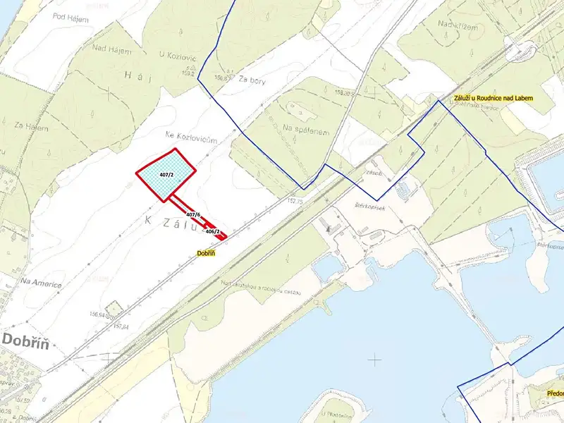 Prodej pole 23921 m², Dobříň – náhled fotky 3