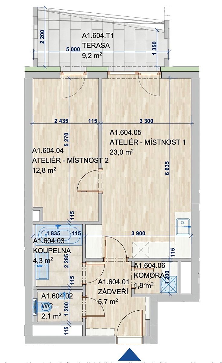 Prodej bytu 2+kk 59 m²
