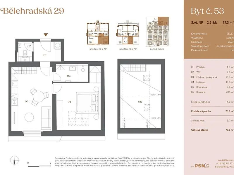 Prodej bytu atypický 72 m², Praha – náhled fotky 2