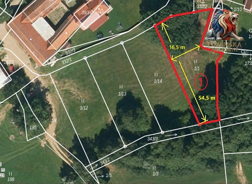 Prodej stavebního pozemku 982 m² – fotografie 2