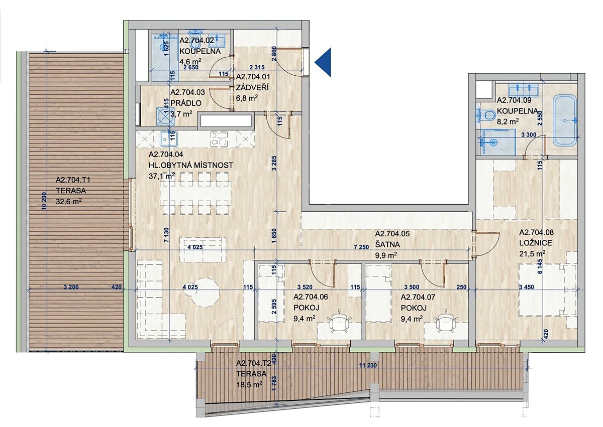 Prodej bytu 4+kk 162 m²