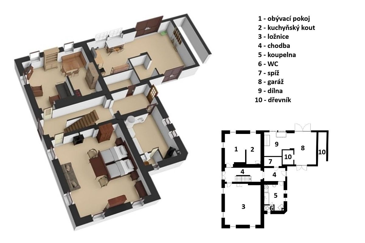Prodej chalupy 245 m², pozemek 610 m² – fotografie 4