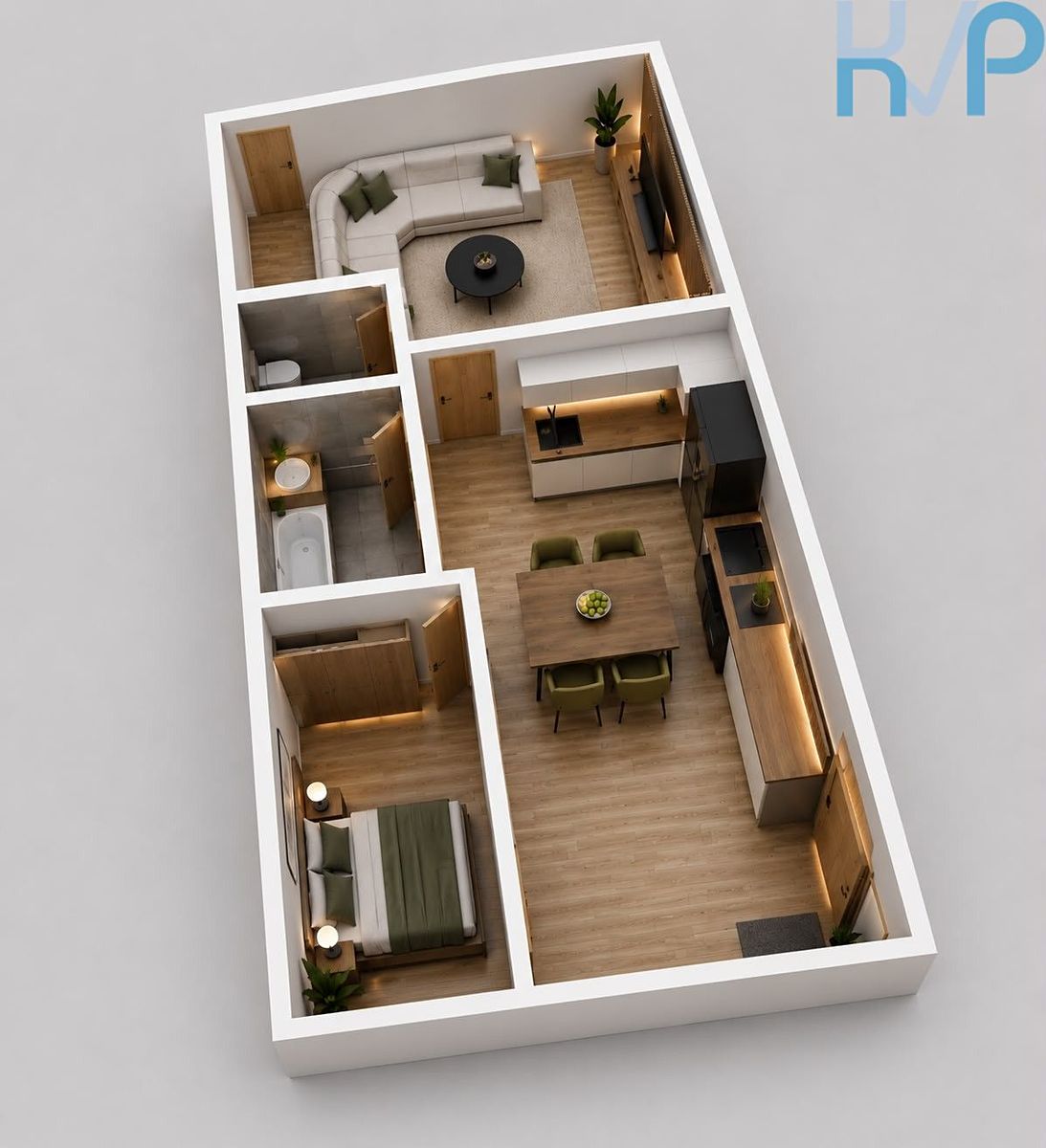 Pronájem bytu 2+1 41 m²