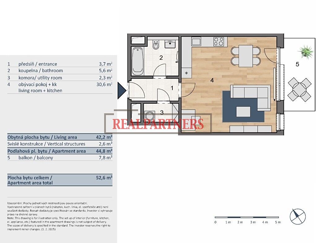 Prodej bytu 1+kk 52 m² – fotografie 2