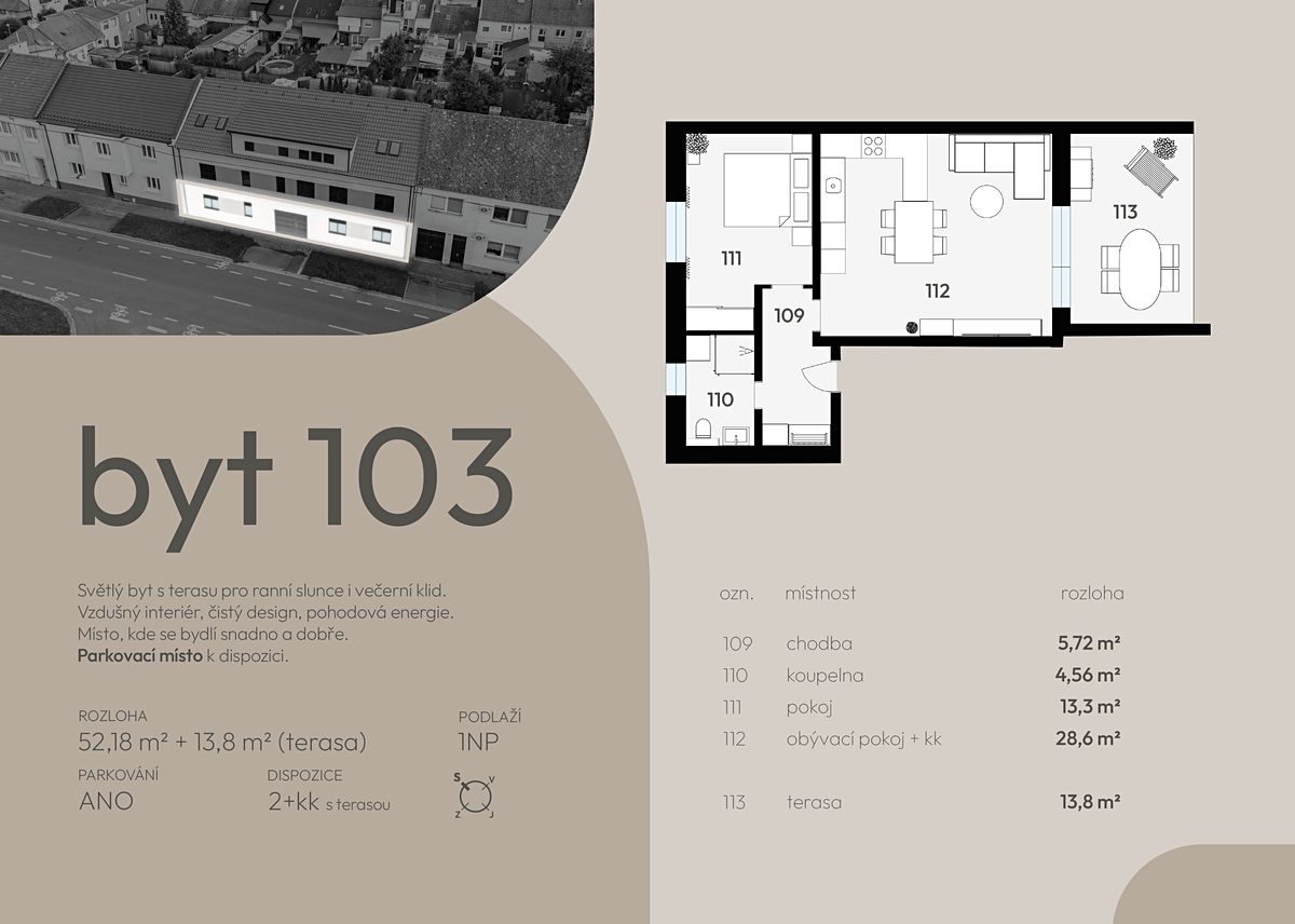 Prodej bytu 2+kk 52 m² – fotografie 5