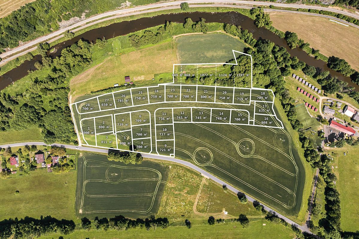 Prodej stavebního pozemku 709 m² – fotografie 5