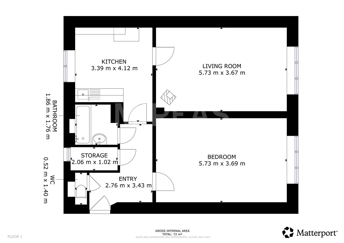 Prodej bytu 2+1 72 m² – fotografie 3