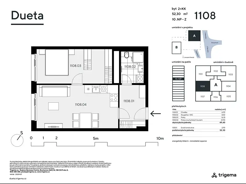 Prodej bytu 2+kk 49 m², Praha – náhled fotky 3