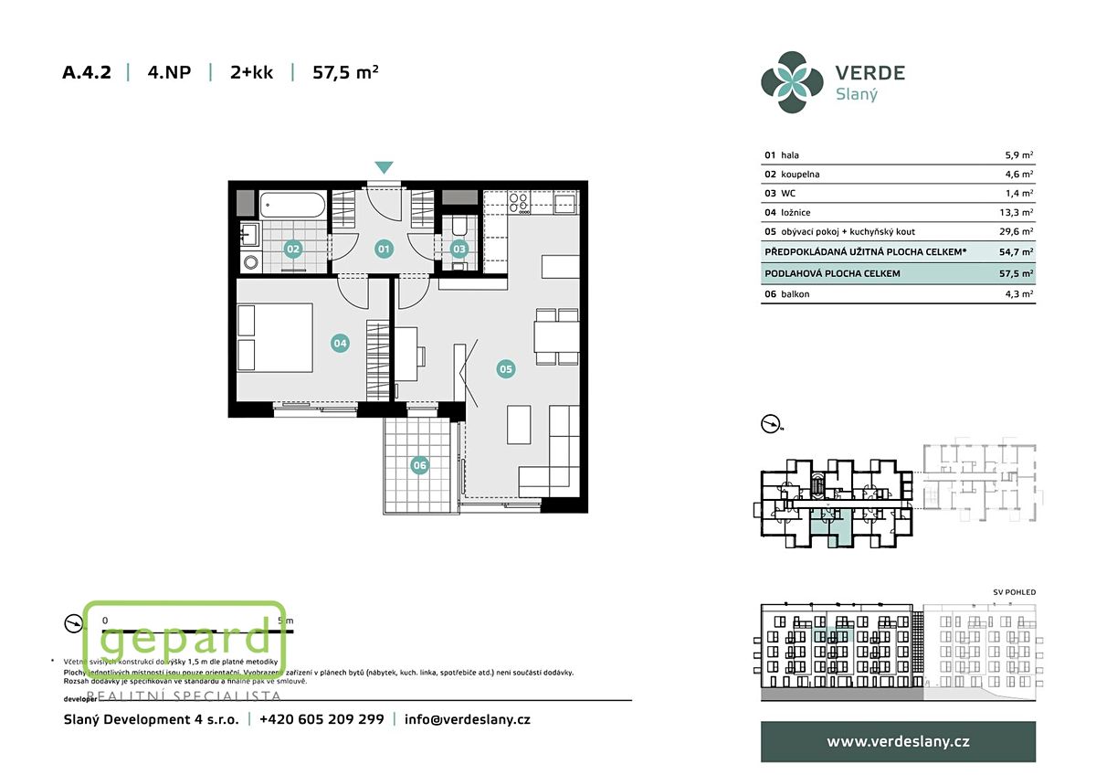 Prodej bytu 2+kk 54 m² – fotografie 2