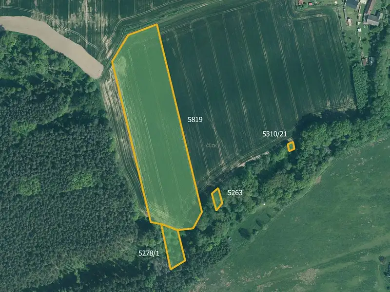 Prodej pole 77267 m², Slabčice – náhled fotky 2