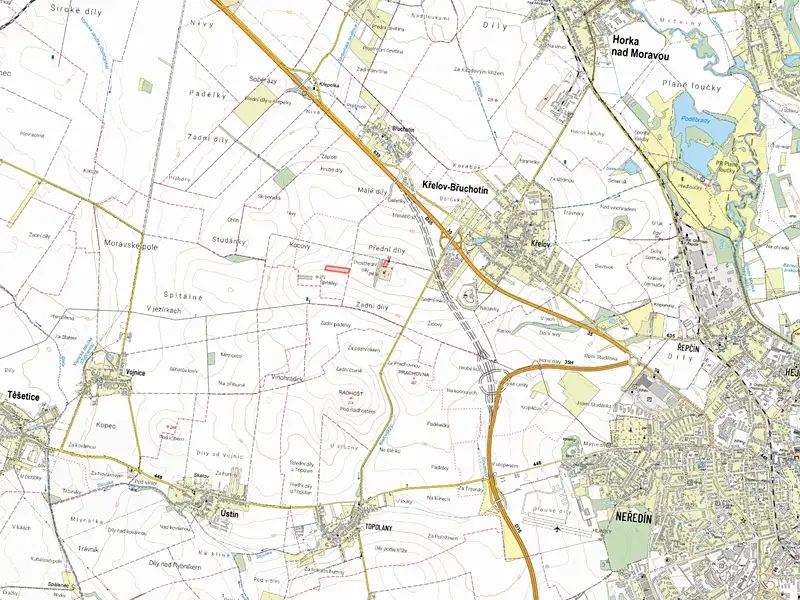 Prodej pole 15175 m², Křelov-Břuchotín – náhled fotky 2