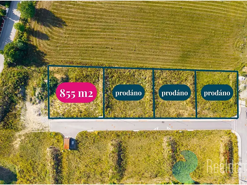 Prodej stavebního pozemku 855 m², Hůry – náhled fotky 1