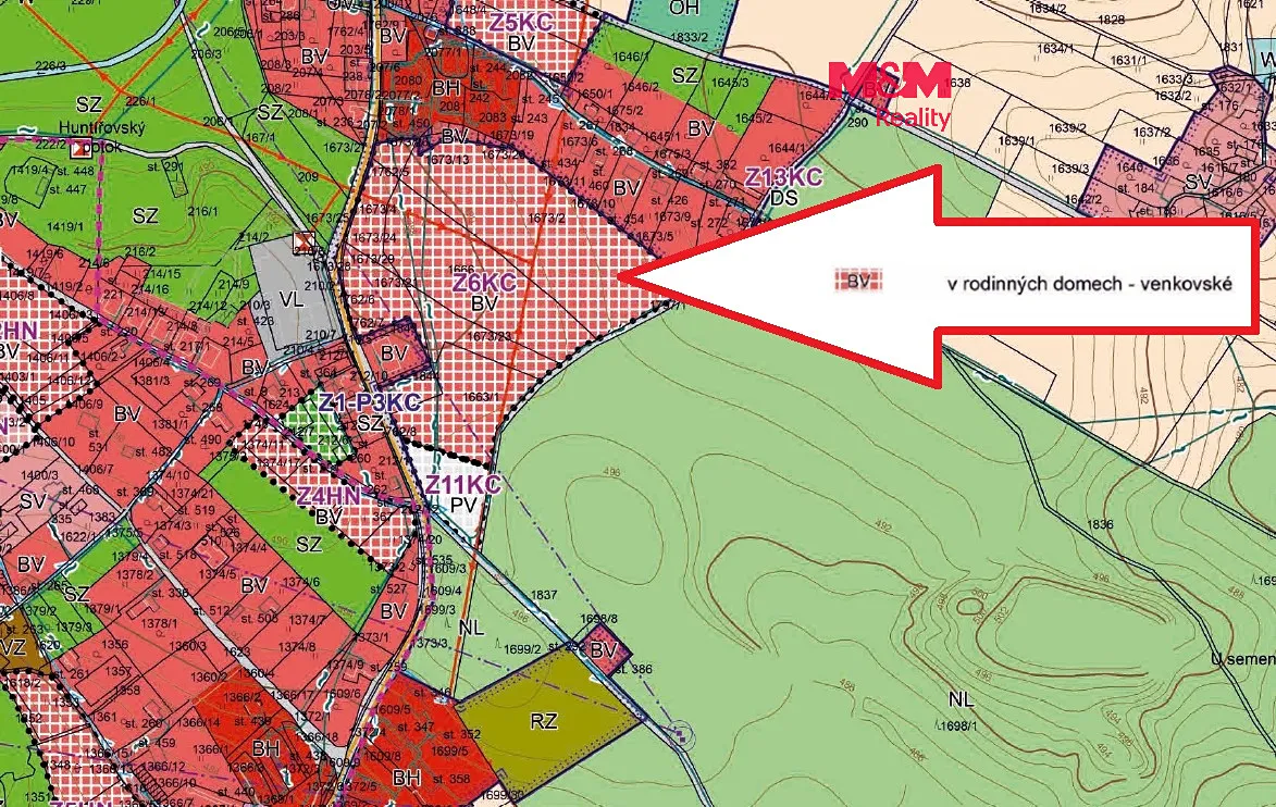 Prodej stavebního pozemku 1335 m²