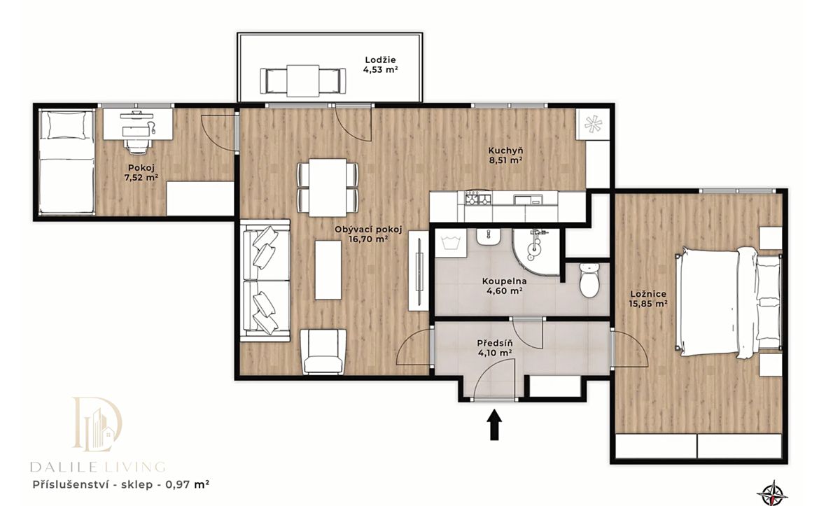 Prodej bytu 3+kk 63 m² – fotografie 5