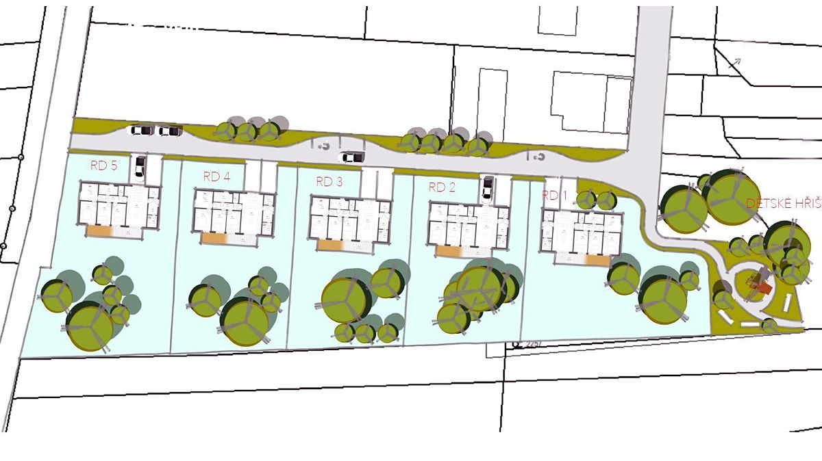 Prodej stavebního pozemku 5122 m², Velatice – fotka 1 z 3