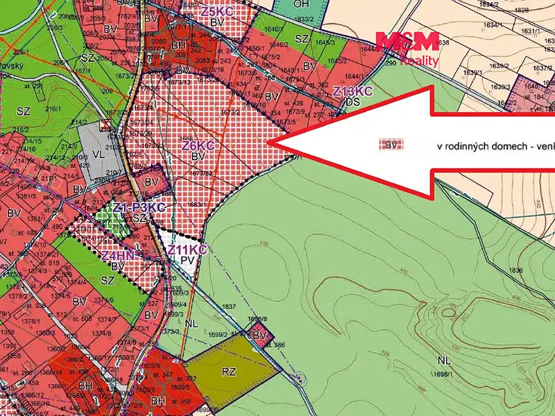 Prodej stavebního pozemku 1000 m², Vítězná – náhled fotky 1