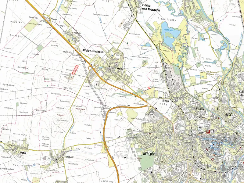 Prodej pole 28774 m², Křelov-Břuchotín – náhled fotky 3