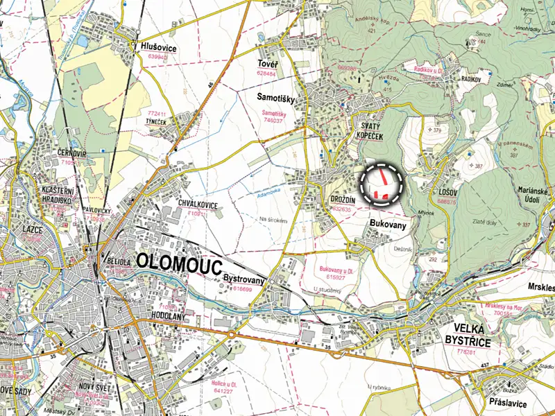 Prodej pole 11907 m², Olomouc – náhled fotky 3