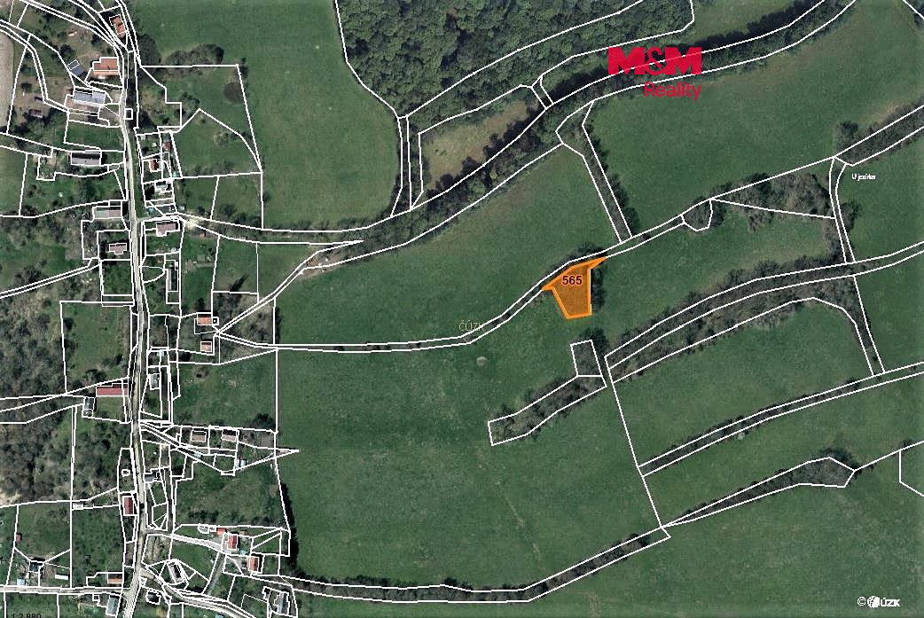 Prodej louky 1147 m², Kozly – fotka 1 z 3