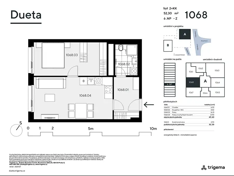 Prodej bytu 2+kk 49 m², Praha – náhled fotky 3