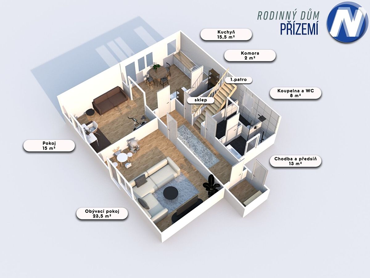 Prodej rodinného domu 139 m², pozemek 2312 m² – fotografie 5