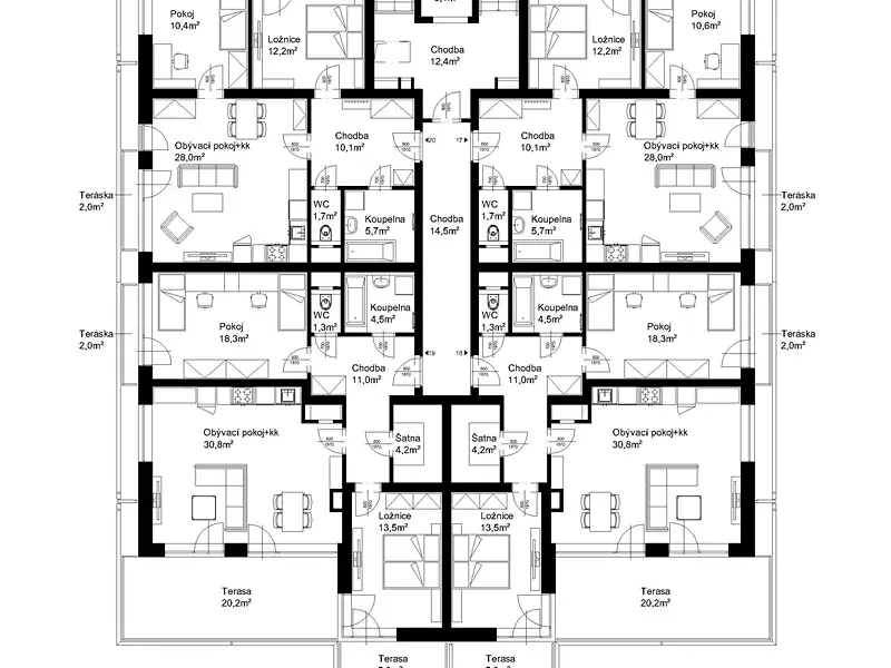 Prodej bytu 3+kk 84 m², Lanškroun – náhled fotky 3