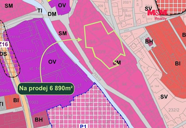 Prodej stavebního pozemku 6890 m² – fotografie 2
