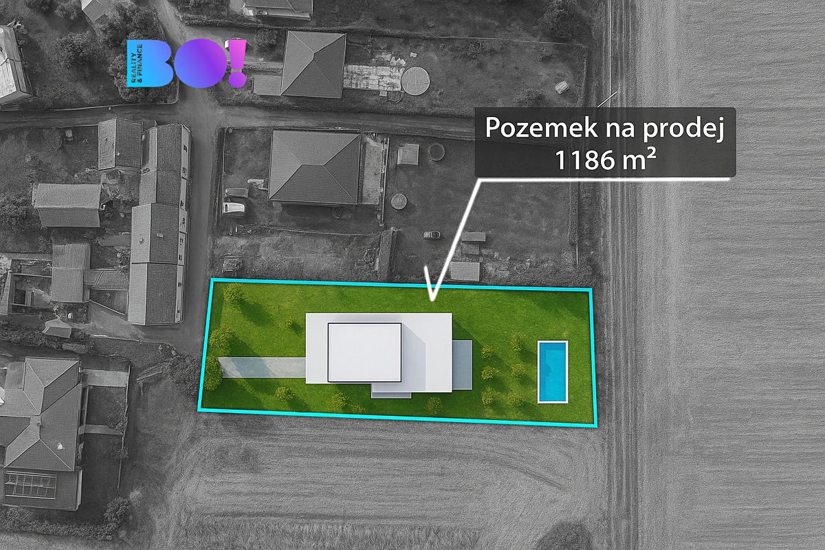 Prodej stavebního pozemku 1186 m² – fotografie 2