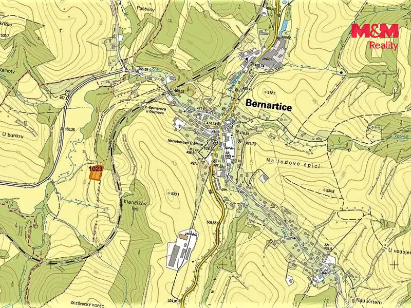 Prodej pole 4370 m², Bernartice – náhled fotky 3
