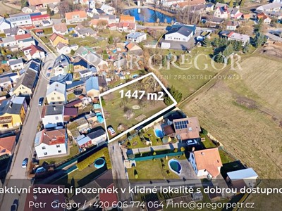 Prodej  stavebního pozemku 1 447 m²